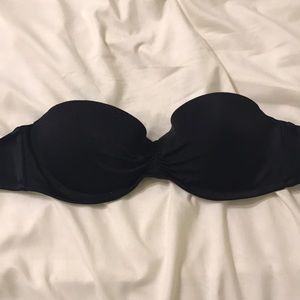 Victoria's Secret black strapless bikini top 32B